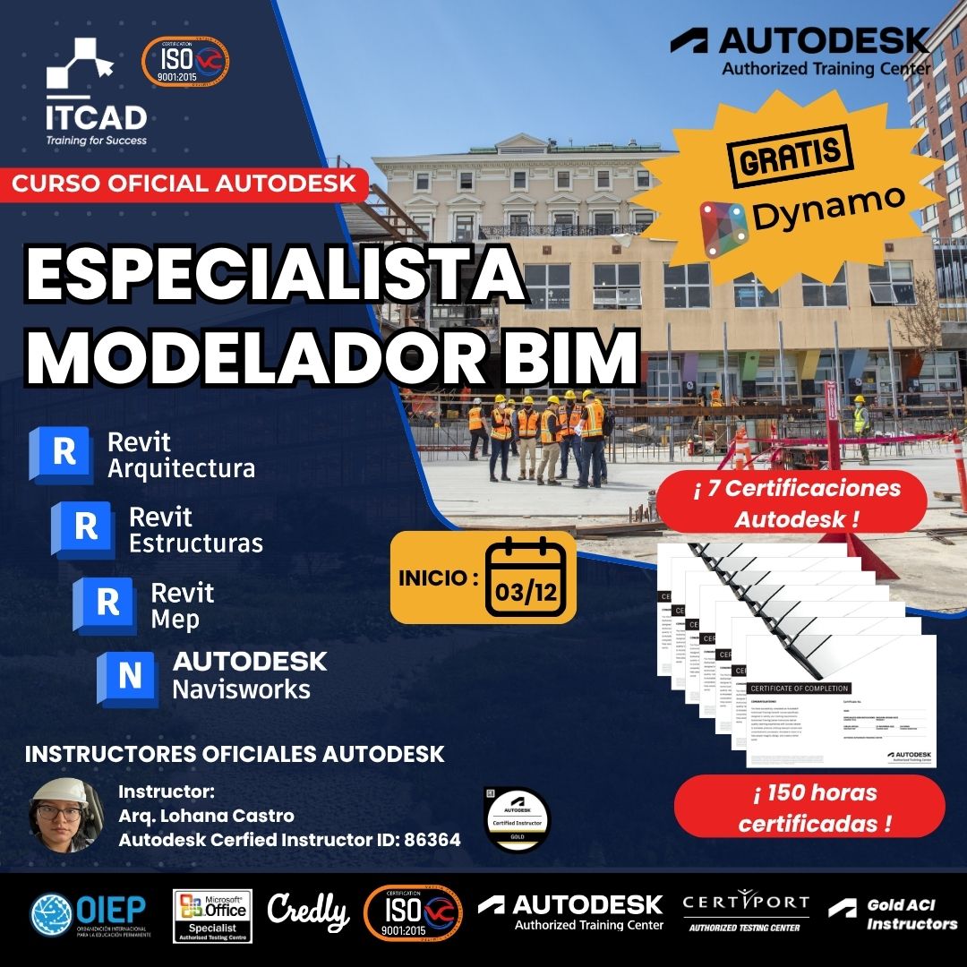 Especialista Modelador BIM con Revit